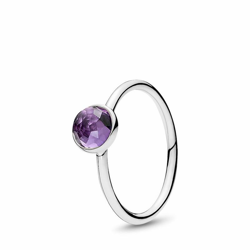Pandora February Droplet Ring Silver Egypt IU6732908